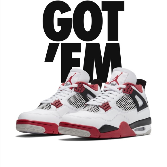 jordan retro 4 fire red